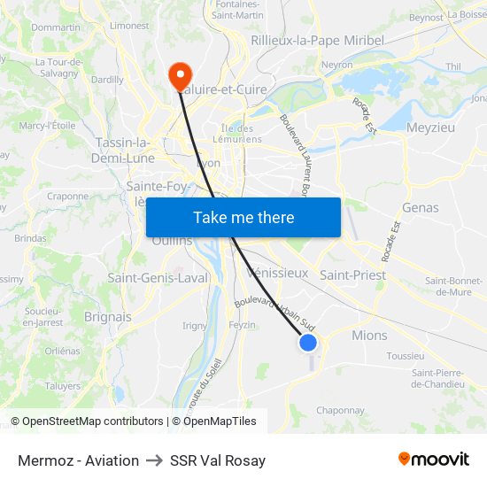 Mermoz - Aviation to SSR Val Rosay map