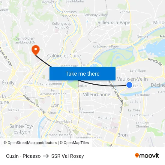 Cuzin - Picasso to SSR Val Rosay map