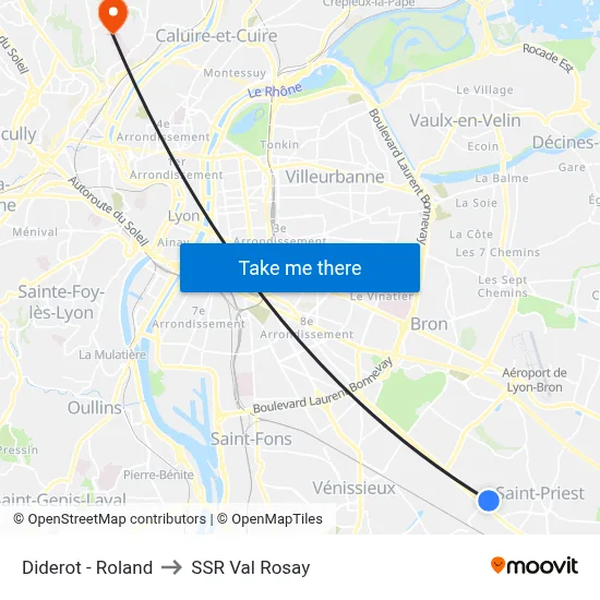 Diderot - Roland to SSR Val Rosay map