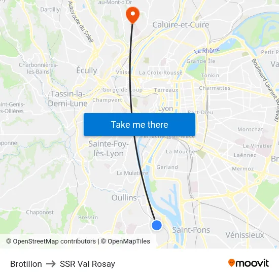 Brotillon to SSR Val Rosay map