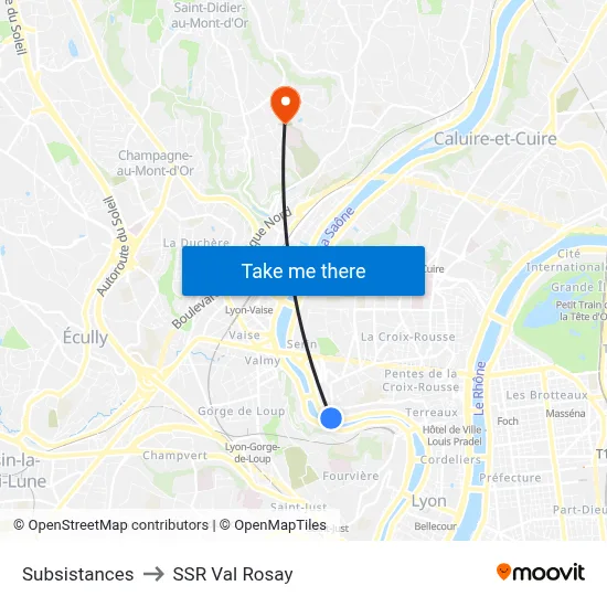 Subsistances to SSR Val Rosay map