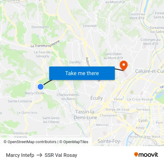 Marcy Intefp to SSR Val Rosay map