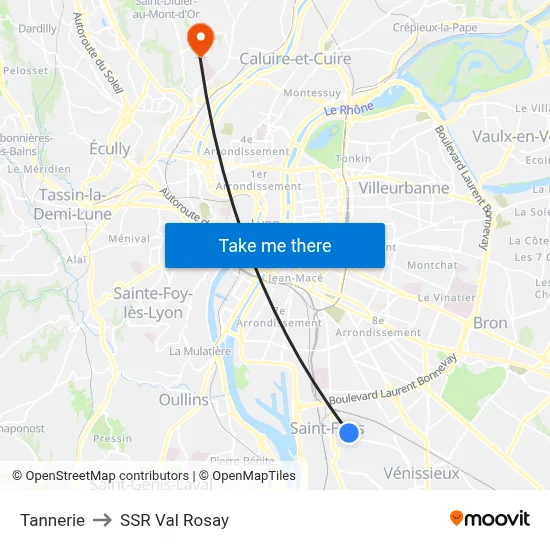 Tannerie to SSR Val Rosay map