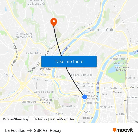 La Feuillée to SSR Val Rosay map