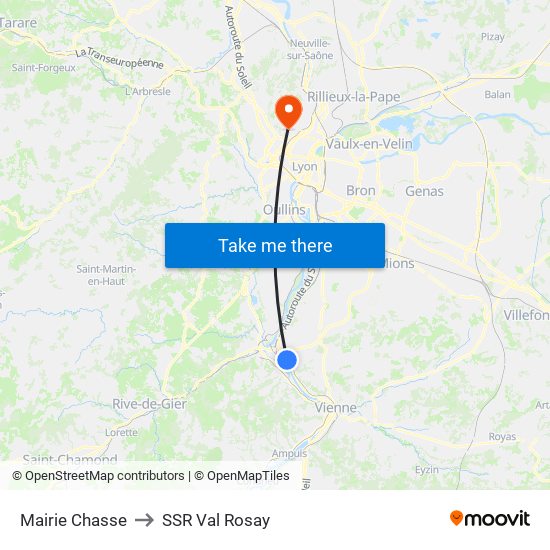 Mairie Chasse to SSR Val Rosay map