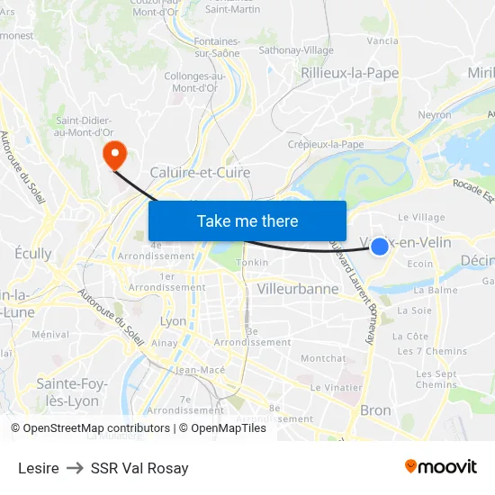 Lesire to SSR Val Rosay map