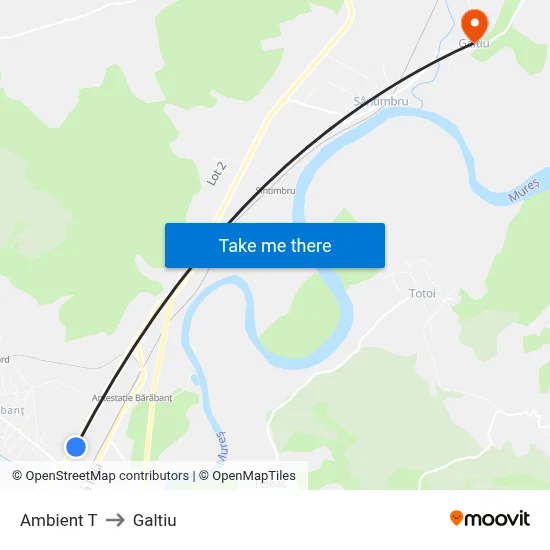 Ambient T to Galtiu map