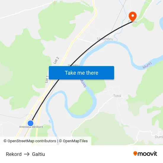 Rekord to Galtiu map