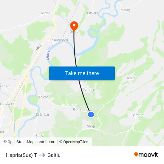 Hapria(Sus) T to Galtiu map