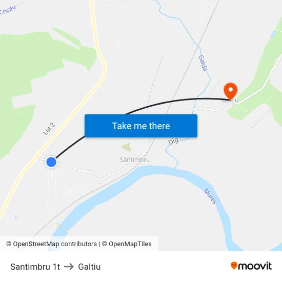 Santimbru 1t to Galtiu map