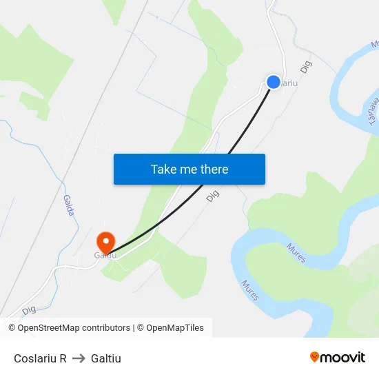 Coslariu R to Galtiu map