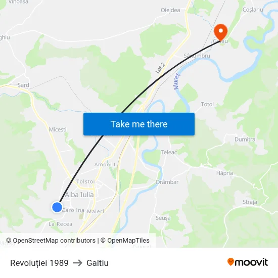 Revoluției 1989 to Galtiu map