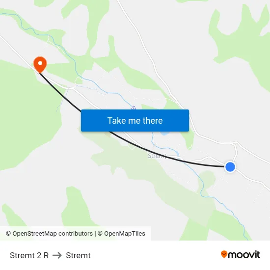 Stremt 2 R to Stremt map