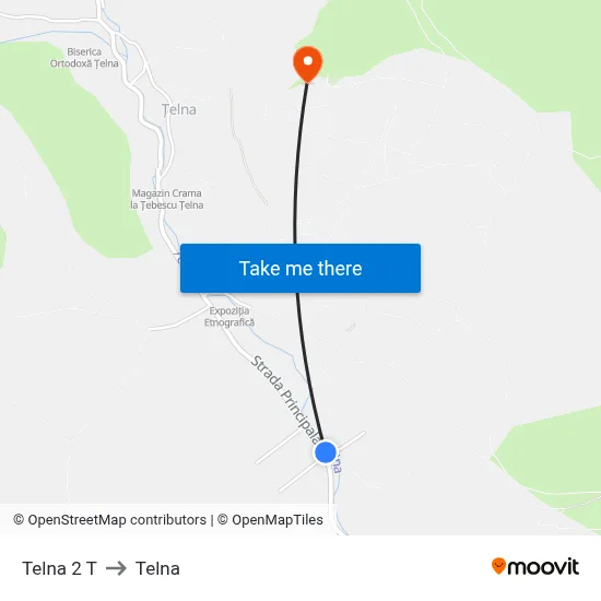 Telna 2 T to Telna map