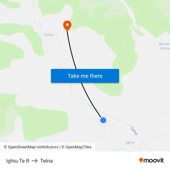 Ighiu-Te R to Telna map