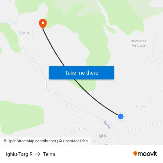 Ighiu-Targ R to Telna map