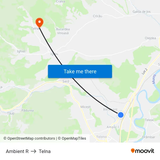 Ambient R to Telna map