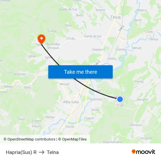 Hapria(Sus) R to Telna map