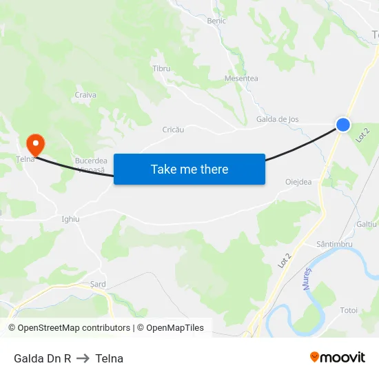 Galda Dn R to Telna map