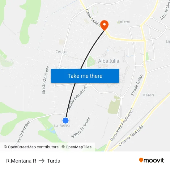 R.Montana R to Turda map