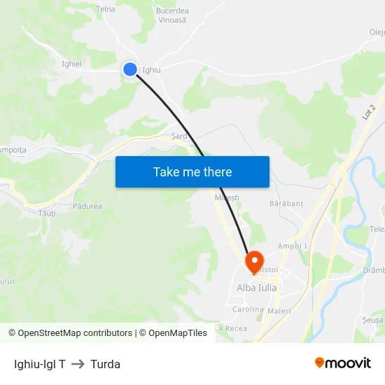 Ighiu-Igl T to Turda map