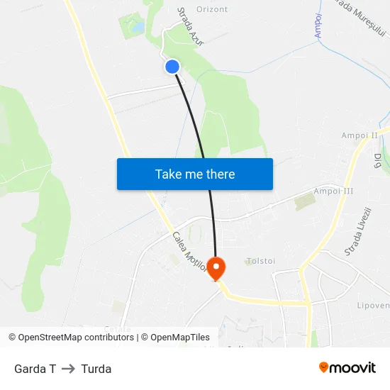 Garda T to Turda map