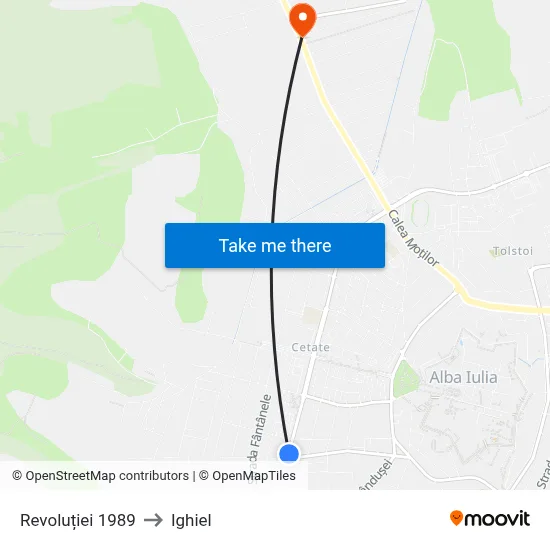 Revoluției 1989 to Ighiel map