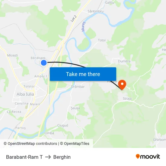 Barabant-Ram T to Berghin map