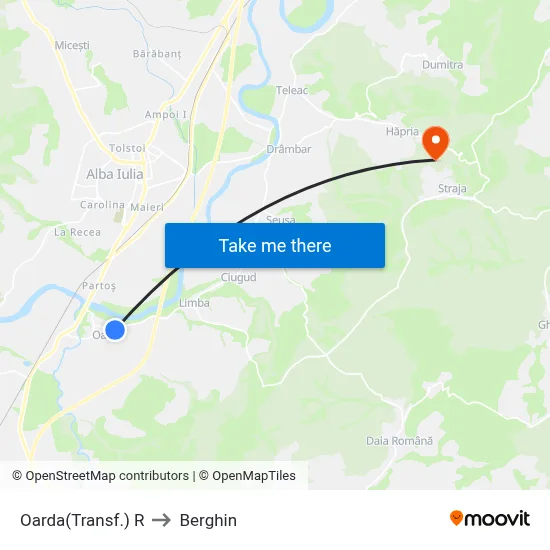 Oarda(Transf.) R to Berghin map