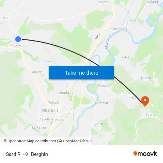 Sard R to Berghin map