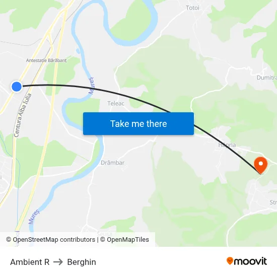 Ambient R to Berghin map