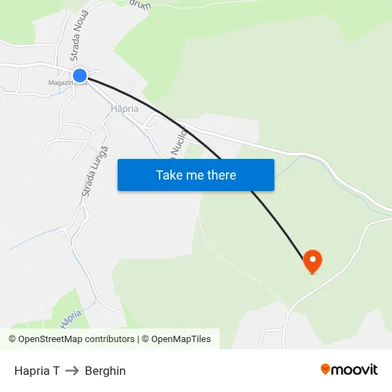 Hapria T to Berghin map