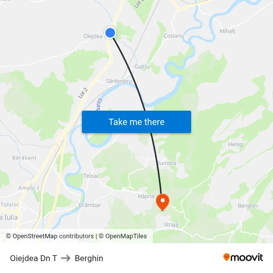 Oiejdea Dn T to Berghin map