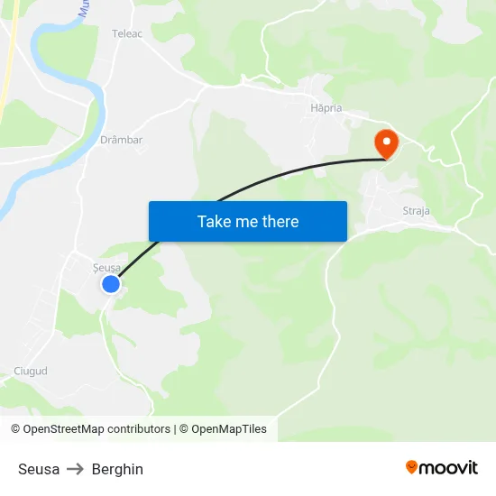 Seusa to Berghin map