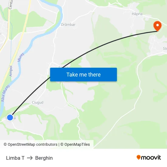 Limba T to Berghin map