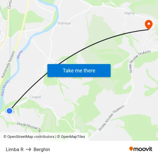 Limba R to Berghin map