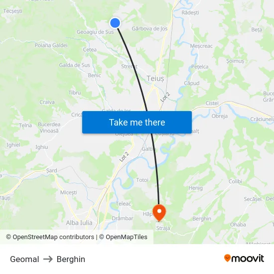 Geomal to Berghin map