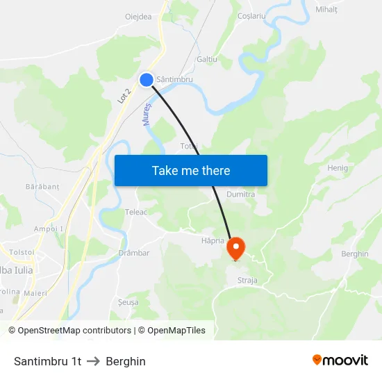 Santimbru 1t to Berghin map