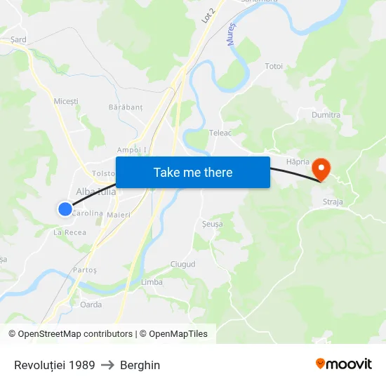 Revoluției 1989 to Berghin map