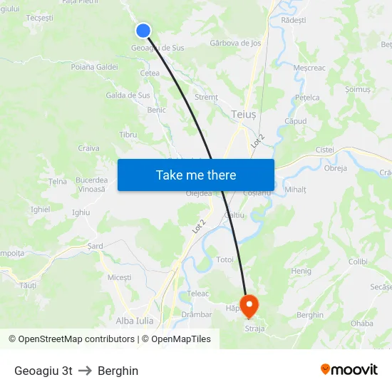 Geoagiu 3t to Berghin map