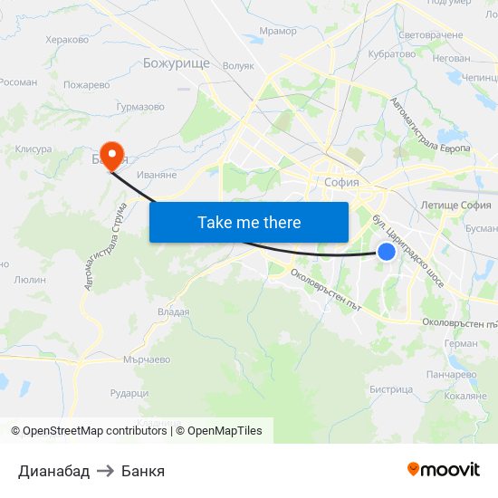 Дианабад to Банкя map