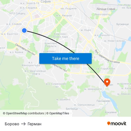 Борово to Герман map