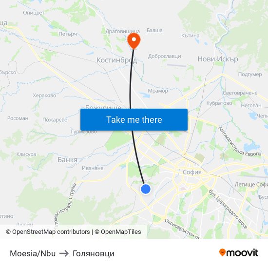 Moesia/Nbu to Голяновци map