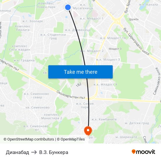 Дианабад to В.З. Бункера map