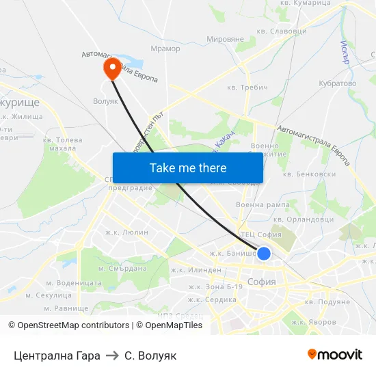 Централна Гара to С. Волуяк map