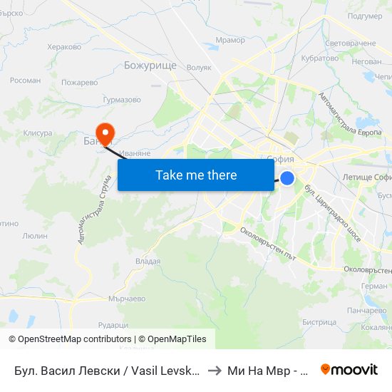 Бул. Васил Левски / Vasil Levski Blvd. (0300) to Ми На Мвр - Филиал map