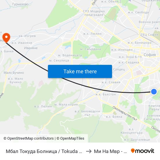 Мбал Токуда Болница / Tokuda Hospital (0206) to Ми На Мвр - Филиал map