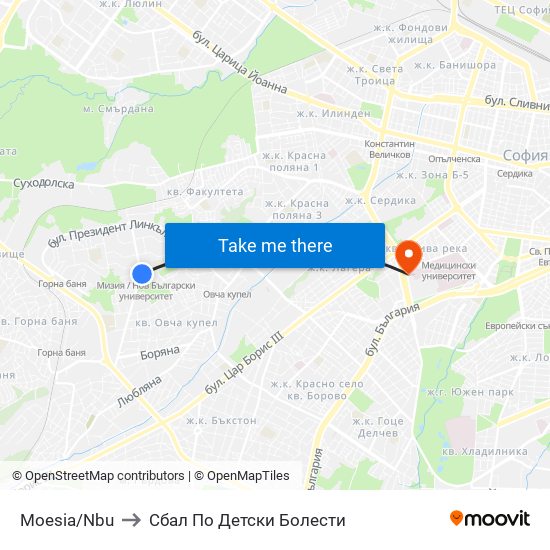 Moesia/Nbu to Сбал По Детски Болести map