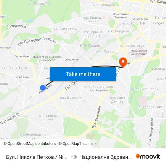 Бул. Никола Петков / Nikola Petkov Blvd. (0347) to Национална Здравноосигурителна Каса map