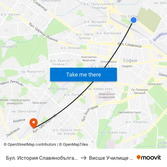 🏢 Капитол Резидънс / Capitol Residence (0065) to Висше Училище По Застраховане И Финанси map